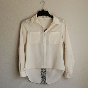 Cheetah High Low button up